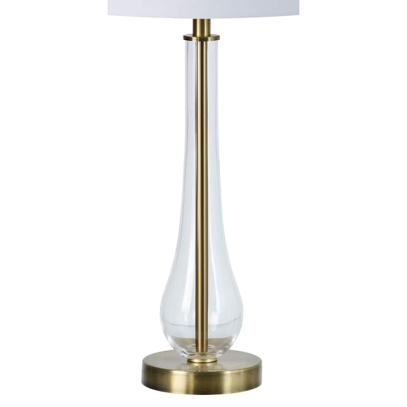 Everren Nabi 26.5" Length Table Lamp- Set of two, Antique Brass