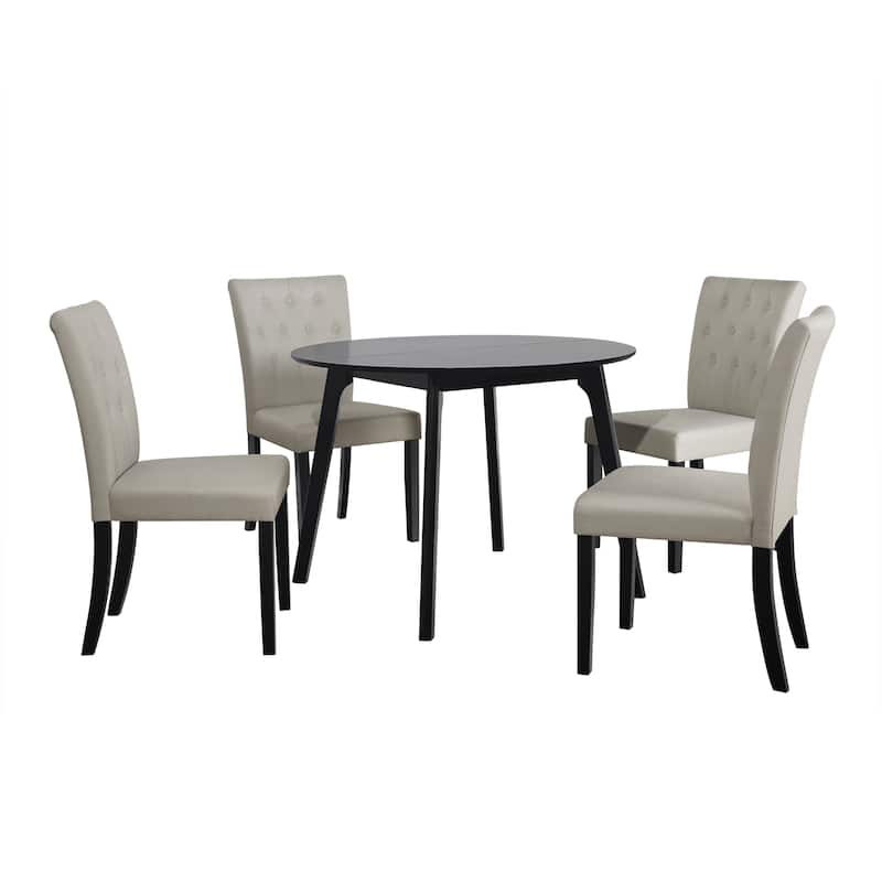 CraftPorch Glam 5-Piece Wooden Dining Chair