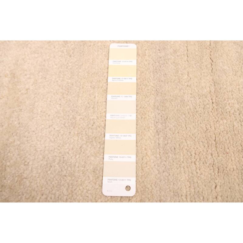 ECARPETGALLERY Hand-knotted Peshawar Ziegler Cream Wool Rug - 5'1 x 6'11