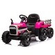 preview thumbnail 86 of 98, Kids 12V Electric Ride-On Tractor with Trailer, Parental Remote, 3-Speed Modes, Music & LED Lights, for Ages 3-6