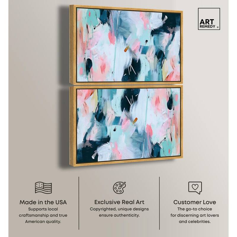 Blue Bow Sneaker II Canvas by Art Remedy