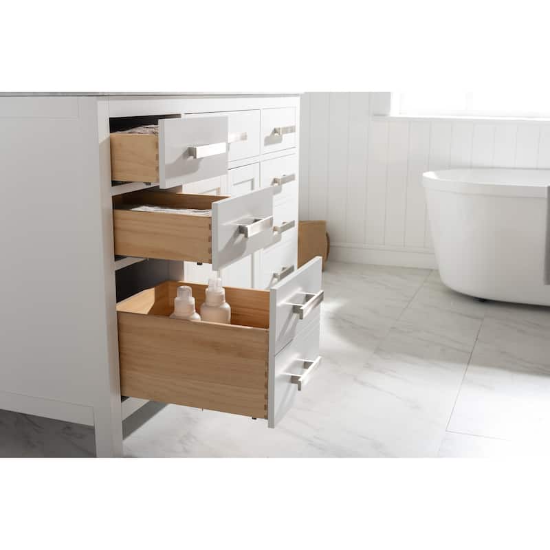 Valentino 54" Single Vanity in White