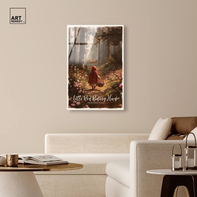 Classic Red Riding Hood Acrylic by Art Remedy, Ready to Hang
