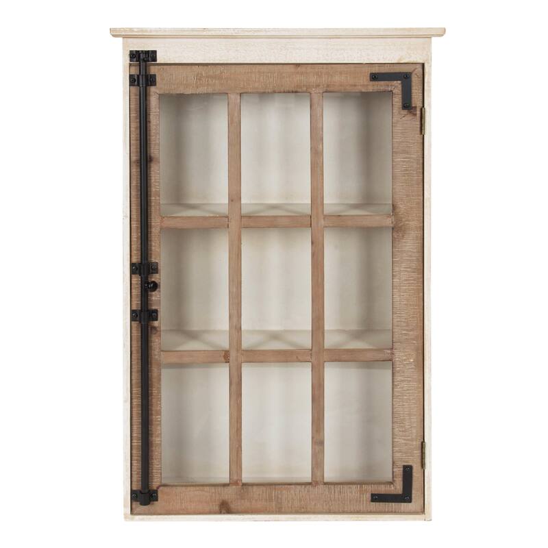 Kate and Laurel Hutchins Decorative Wood Wall Cabinet