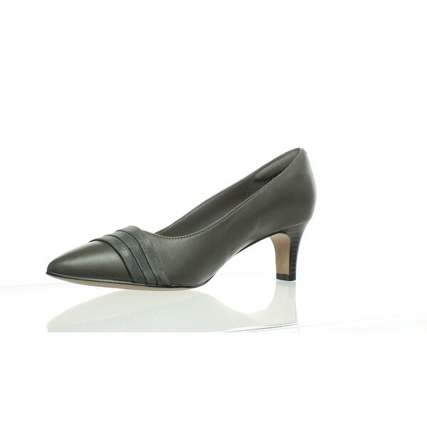 clarks grey pumps