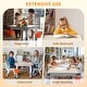 preview thumbnail 9 of 12, Wood Grain Table Kids Table & Chair Set with Adjustable Height