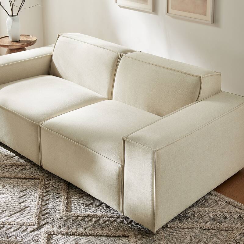 Restore 2-Piece Vegan Leather Modular Loveseat