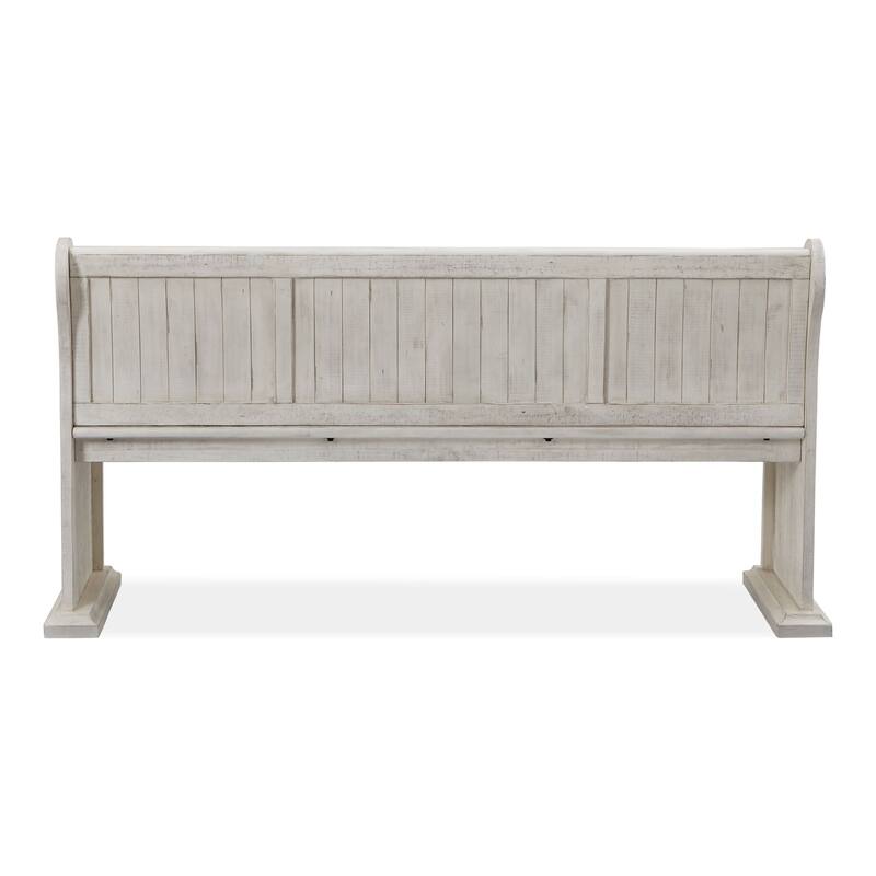 Magnussen Home Bronwyn Alabaster And Toasted Nutmeg Bench - 67.75''W x 20.5''D x 34.38''H