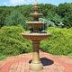 preview thumbnail 1 of 8, Large Outdoor Patio Electric Eggshell 4-Tier Water Fountain Feature - 65-Inch