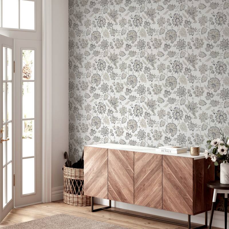Arthouse Prudie Denim Jacobean Trail Wallpaper
