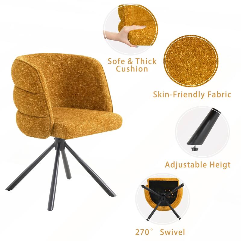 270° Swivel Home Office Desk Chairs Set of 2