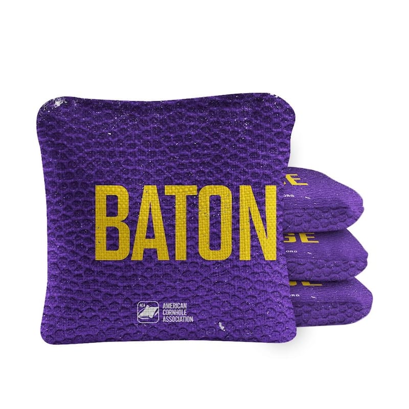 Baton Rouge Purple Dual Sided Cornhole Bags