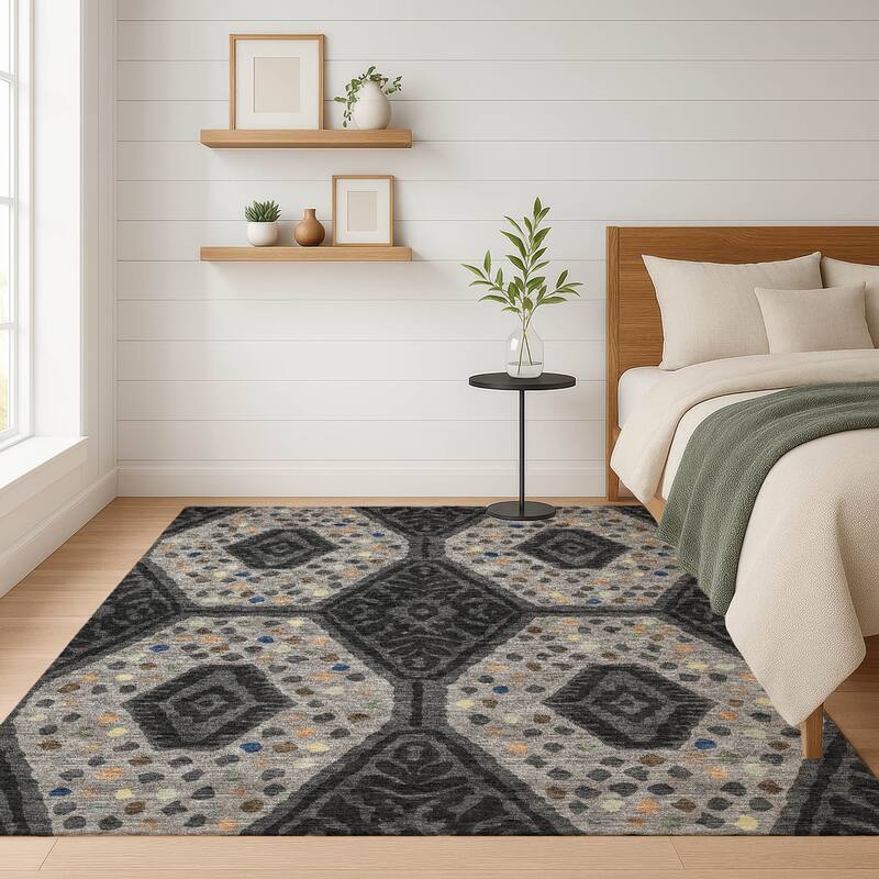 Machine Washable Indoor/ Outdoor Global Nipsey Chantille Rug