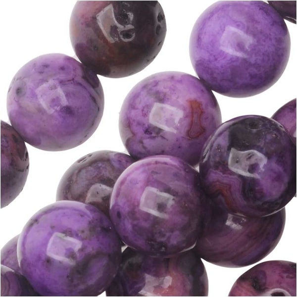 8MM CRAZY LACE AGATE GEMSTONE ROUND 8MM LOOSE BEADS 7/"