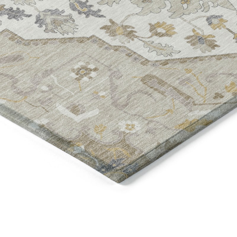 HomeRoots Oriental Traditional Rectangle Outdoor Rug