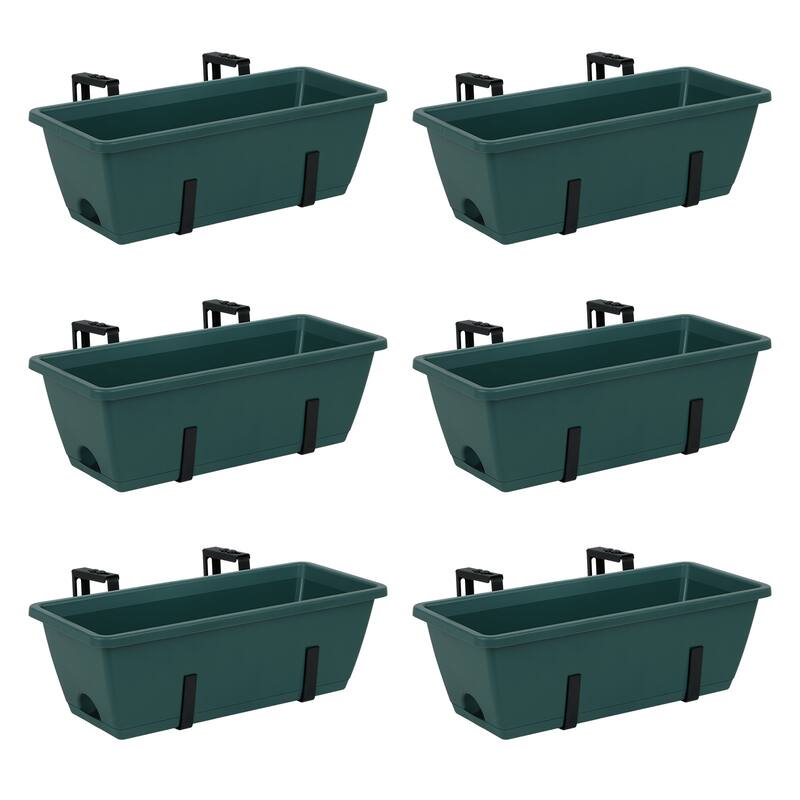 16.9 Inch Balcony Railing Planter Box