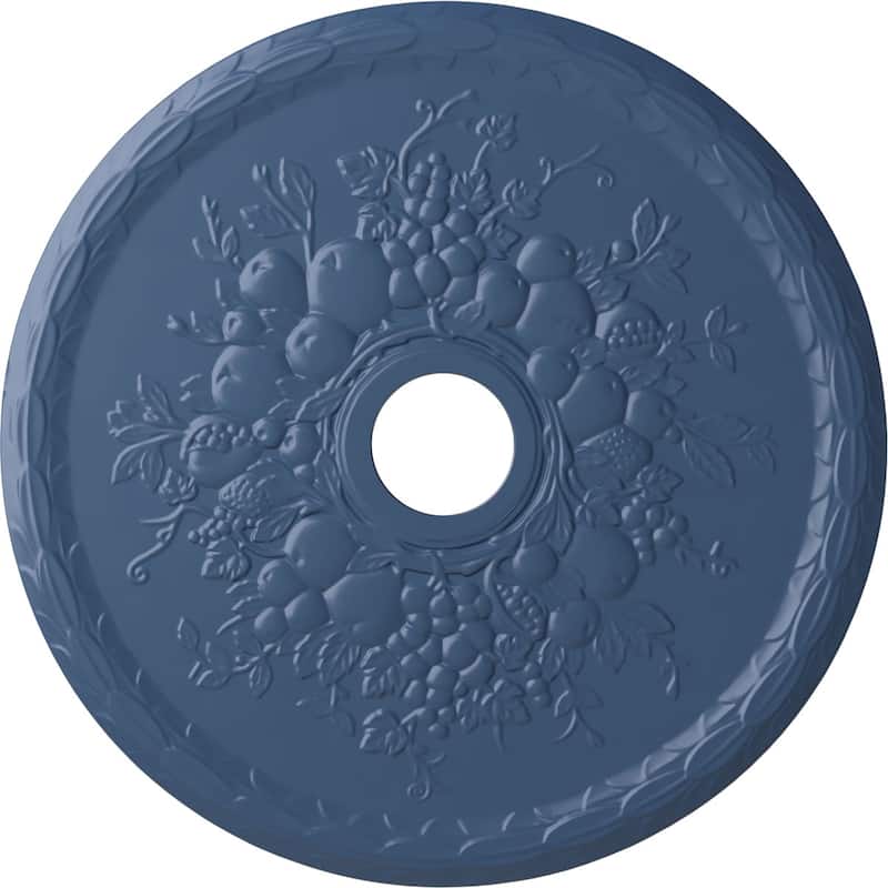 22 5/8"OD x 3 5/8"ID x 5/8"P Grape Ceiling Medallion