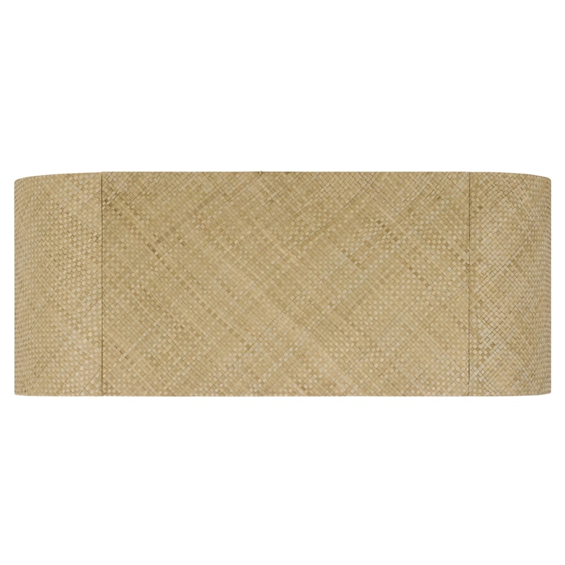 SAFAVIEH Home Pipat Curved Pandan Coffee Table, Fully Assembled - 18"W x 45"D x 18"H