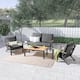 Option Slate Black Frame with Charcoal Cushion