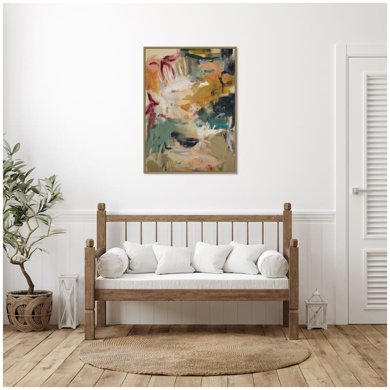 Kate and Laurel Painted Storm No. 2 by Amy Lighthall Framed Canvas Wall Art Print