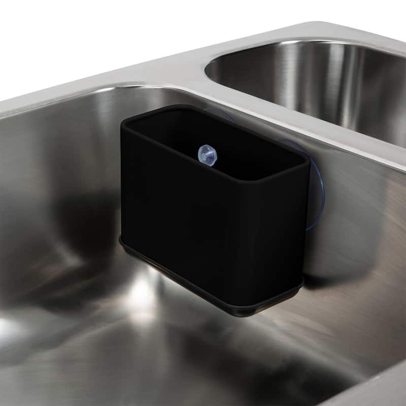 Kitchen Details Suction Sink Caddy in Matte Black