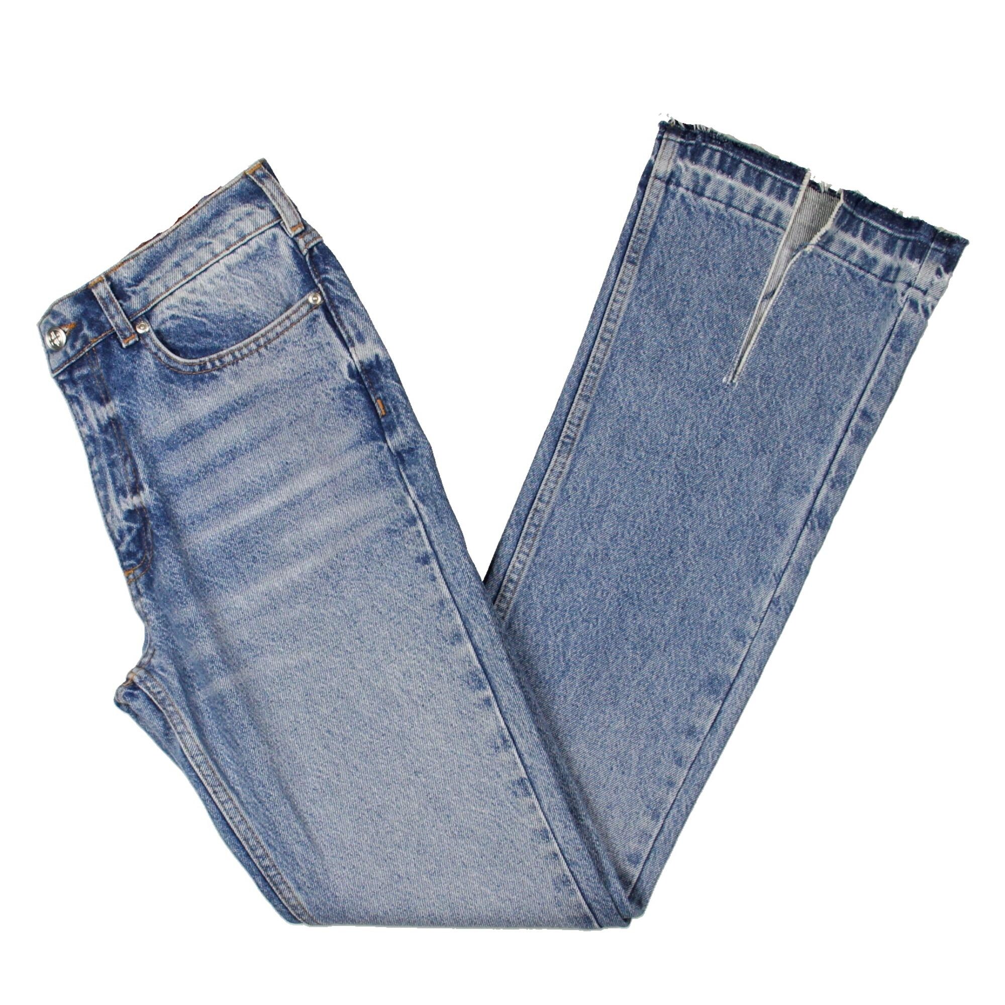 Shop Anine Bing Womens Roxanne Flare Jeans Denim High Rise Blue
