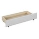 preview thumbnail 99 of 98, L-Shaped Backrest Daybed Upholstered Daybed Frame Classic Wood Slats Design with 2 Storage Drawers or Trundle, Full Size
