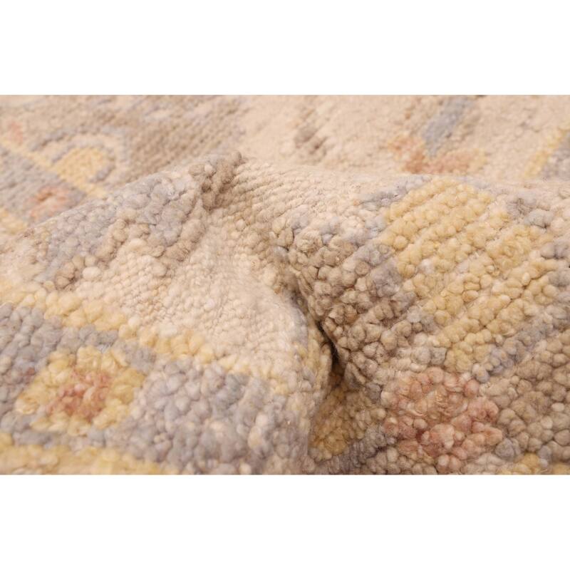 ECARPETGALLERY Hand-knotted Looma Ivory Wool Rug - 8'3 x 9'11