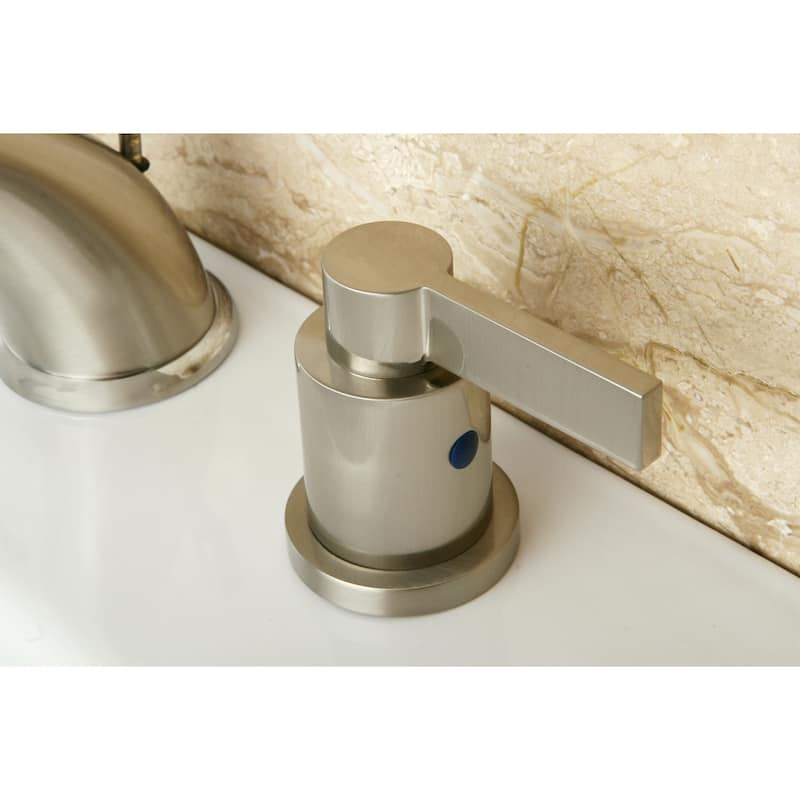 Kingston Brass Nuvo Fusion Widespread Bathroom Faucet - Free Metal Pop