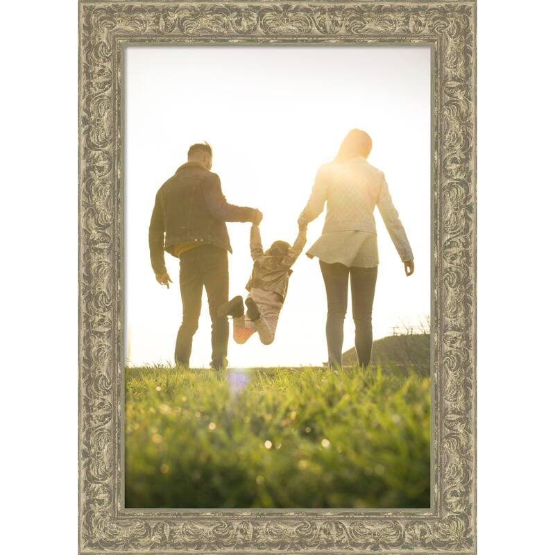 Luxe Picture Frame, Photo Frame - 24x36 - Luxe Antique Silver