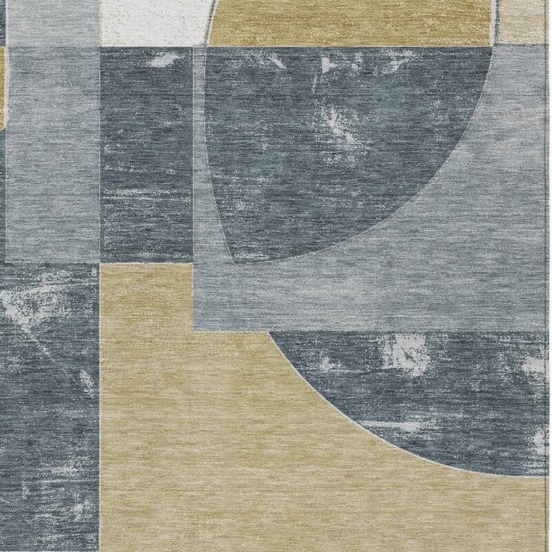 HomeRoots Geometric Modern Rectangle Outdoor Rug