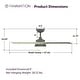 preview thumbnail 5 of 13, Fanimation Barlow 52 inch Indoor/Outdoor Ceiling Fan with LED CCT Select Light Kit and Remote
