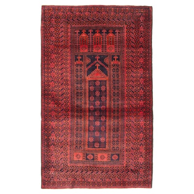 Teimani Navy Rug 3'3" x 5'4" - 3'3 x 5'4