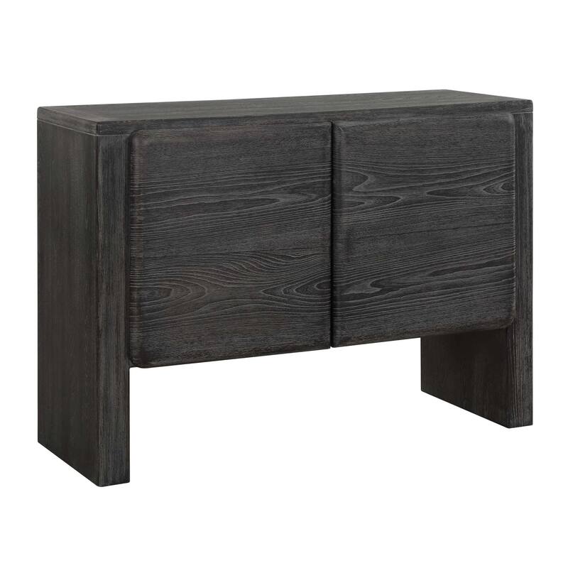Uttermost Bierk Dark Stain 2 Door Cabinet - 43.63" W x 32.15" H x 17.25" D