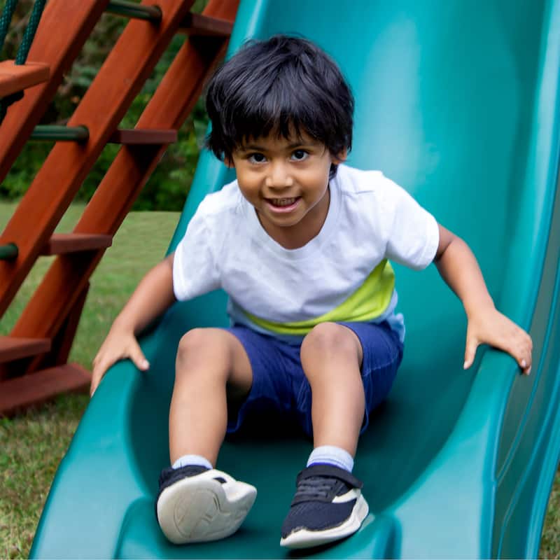 Gorilla Playsets Sun Valley II Wood Swing Set with Monkey Bars - Redwood