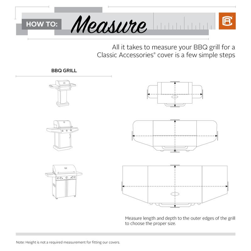 Classic Accessories StormPro RainProof BBQ Grill Cover