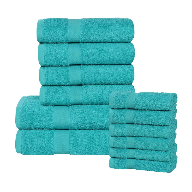 Superior Franklin Cotton Lightweight 12-Piece Assorted Towel Set