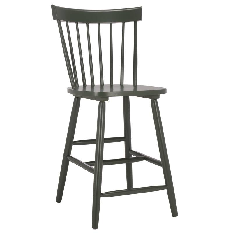 SAFAVIEH Biddie 24-inch Spindle Farmhouse Counter Stool (Set of 2) - 20" W x 21" D x 39" H - 20"W x 21"D x 39"H