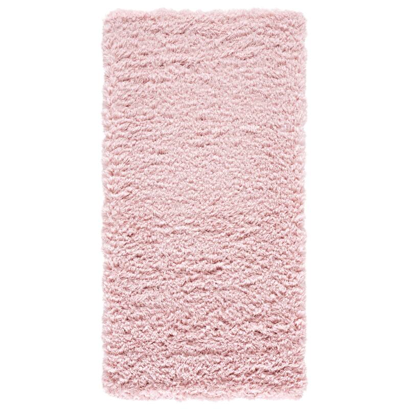SAFAVIEH Madrid Shag Soledad Solid 2-inch Thick Rug - 2' x 4' - Blush