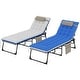 preview thumbnail 2 of 5, Outsunny Chaise Lounge Chair Outdoor Set of 2, 5-Position Adjustable Pool Lounge Chairs, Folding Tanning Chair Beach Lounger
