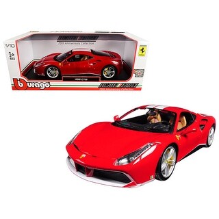 Ferrari 488 Gtb 2015 Black 1:43 Model BBURAGO