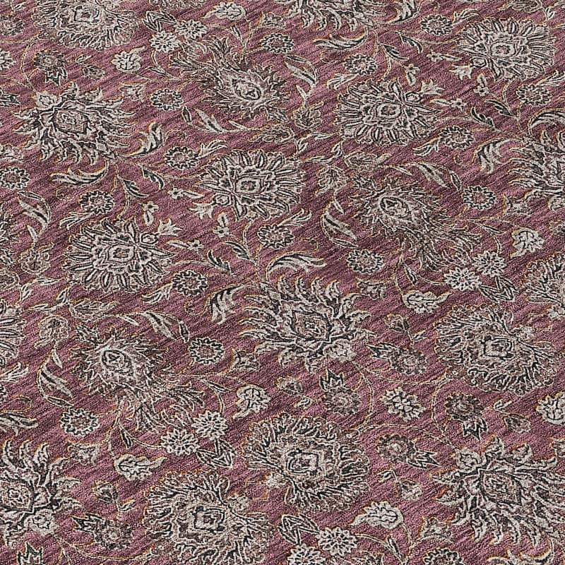 HomeRoots Floral Transitional Rectangle Outdoor Rug