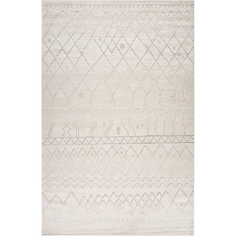 Bifo Distressed Abstract Modern Stain Resistant Durable Area Rug By HomeRoots
