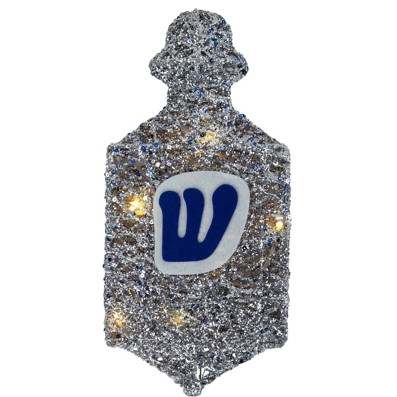 LED Lighted Dreidel Hanukkah Pathway Markers - 10.75" - 4ct