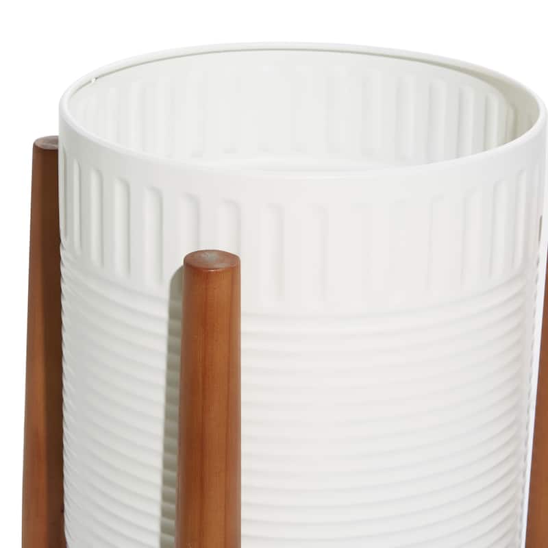 Iron Coastal Planter (Set of 2) - 10 x 10 x 18