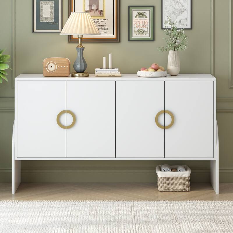 Wooden Sideboard Cabinet - White Sideboard - 61