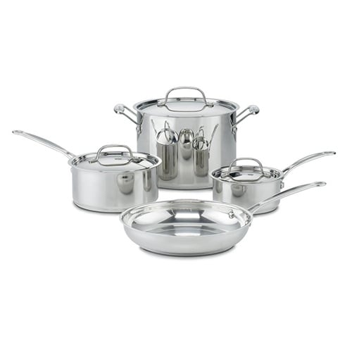 Cusinart 77-7 Chefs Classic Ss 7 Pc Set Cookware Set