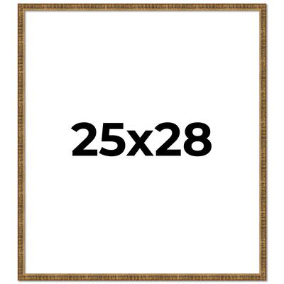 25x28 Frame Gold Picture Frame - Complete Modern Photo Frame Includes