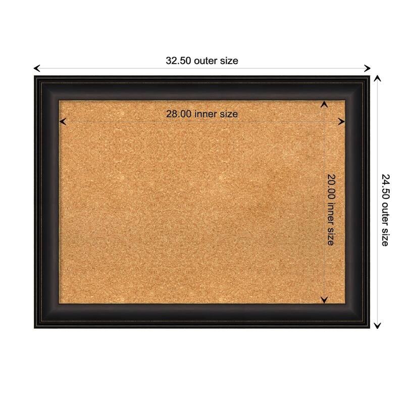 Trio Framed Cork Bulletin Memo Board