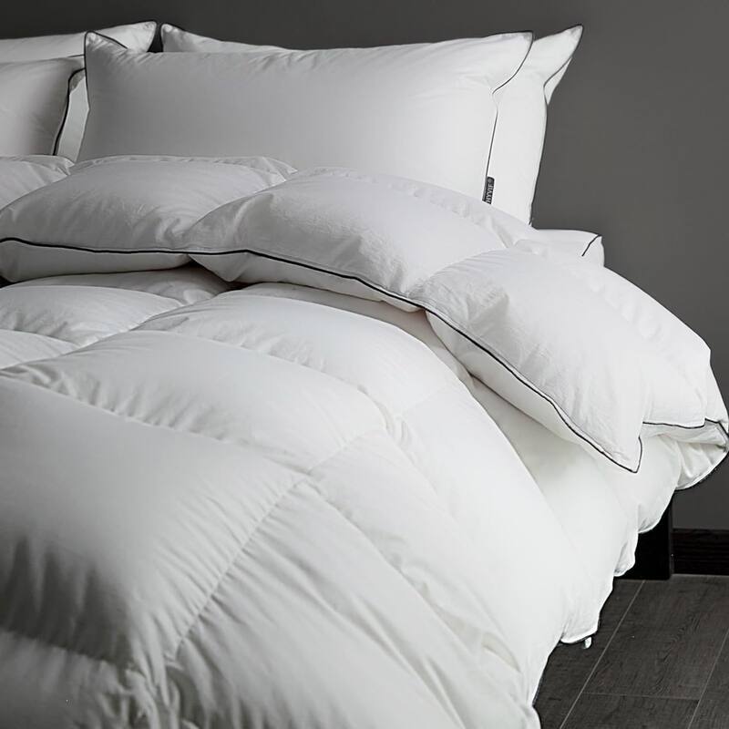 Luxury Goose Down Comforter, 750 Fill Power All Season Duvet Insert